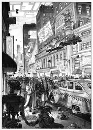 Roberto Ricci - "Urban" Illustration sur commande. - Illustration originale