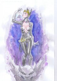 Mirka Andolfo - Catwoman par Andolfo - Original Illustration