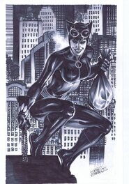 Eddy Barrows - Catwoman par Barrows - Illustration originale