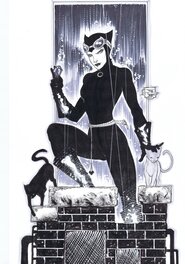 Joe Prado - Catwoman par Prado - Illustration originale