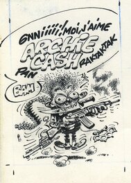 André Franquin - Cul de lampe - Œuvre originale