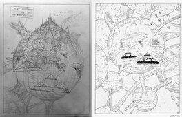 Crayonné au dos de la planche Crayonné au dos de la planche