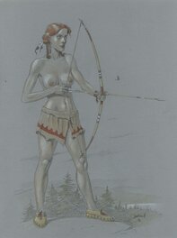André Juillard - Indienne - Académie n°87 - Illustration originale