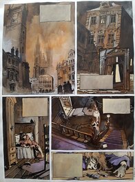 Guillaume Sorel - L'île des morts. Volume 3, planche 12 - Planche originale