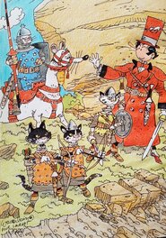 Marc Wasterlain - La planète des chats - Original Illustration