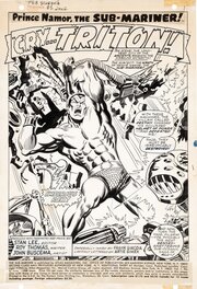 Planche originale - Prince Namor The Sub-Mariner 2 Splash