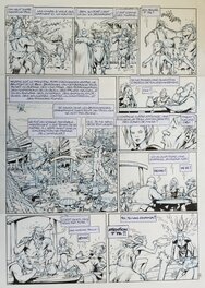 Jean-Louis Mourier - Planche 31 du 3ème album de Trolls de Troy "Comme un vol de Pétaures" - Planche originale