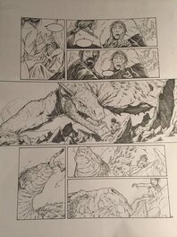 Sylvain Guinebaud - Planche "La Geste des Chevaliers Dragons" T.3 - Planche originale