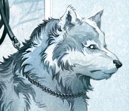 Détail d'un des loups Détail d'un des loups
