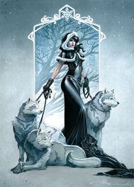 Anthony Jean - La Dresseuse de Loups - Illustration originale