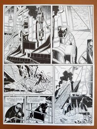 Guy Counhaye - Les Aventures du Professeur STRATUS : La FORTERESSE AMPHIBIE - Planche originale