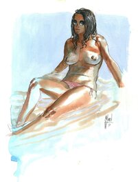 Guillem March - Summer muse - Illustration originale