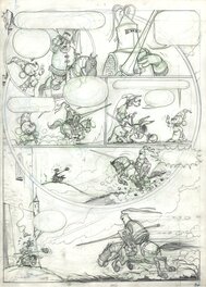 Hector Adolfo De Urtiága - Disney : Dingo Roi Arthur planche 34 - Planche originale