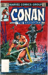 Conan the Barbarian # 149 unpublished cover color guide Conan the Barbarian # 149 unpublished cover color guide
