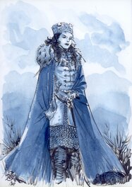 Giulio De Vita - Reine Blue #963 - Œuvre originale