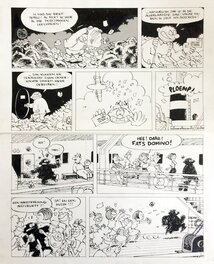 Luc Cromheecke - Cromheecke "Tom Carbone - Croc Croc en stock" Planche 5 - Comic Strip