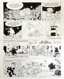 Luc Cromheecke - Cromheecke "Tom Carbone - Croc Croc en stock" Planche 5 - Planche originale