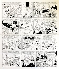 Jean-Claude Poirier - Supermatou "Un mauvais rhume" - Planche 5 - "Pif Gadget" n°561 - Planche originale