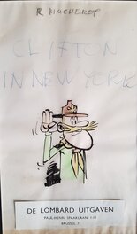 Raymond Macherot - Clifton à New York. Page de titre - Illustration originale