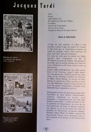 Extrait du catalogue de l'exposition "Chefs d'oeuvre du 9ème Art" en 1996 & 1997 Extrait du catalogue de l'exposition "Chefs d'oeuvre du 9ème Art" en 1996 & 1997