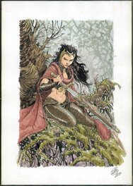 Giulio De Vita - Kriss de Valnor Rarissime Dessin Original #970 - Illustration originale