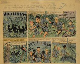 Strip 1 et 2 avec mise en couleur vue par transparence. Strip 1 et 2 avec mise en couleur vue par transparence.
