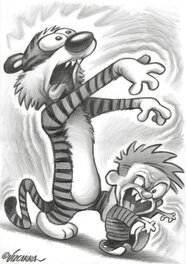 Joan Vizcarra - Calvin & Hobbes Inspiration 2 - Original Illustration