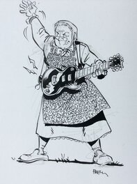 Félix Meynet - Grand-Mère Rock - Original Illustration