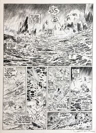 Régis Loisel - Peter Pan - Tempête planche 35. - Planche originale