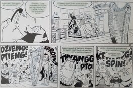 Hanco Kolk - Originele halve pagina Gilles de Geus deel 7 'Willem de Zwijger' - Planche originale