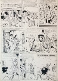 Planche originale - La dernière sortie des gladiateurs - Histoire complète