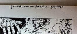 Comme toujours Hermann note sa date de passage sur cette planche 34 : 6/2, soit deux mois avant sa publication dans les pages du journal Tintin .... Comme toujours Hermann note sa date de passage sur cette planche 34 : 6/2, soit deux mois avant sa publication dans les pages du journal Tintin ....