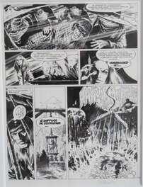 William Vance - Bob Morane - L'empreinte du crapaud - PL 32 - Planche originale