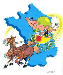 Fabrice Tarrin - Hommage au tour de Gaule d'Astérix - Original Cover