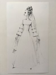 Eliane Brabon - Mariée - Original Illustration