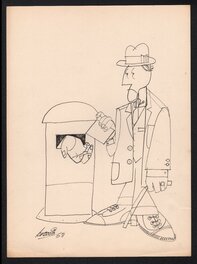 Alberto Breccia - Mailbox - Illustration originale