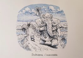 Original Illustration - Bodhidarma, l'insaisissable