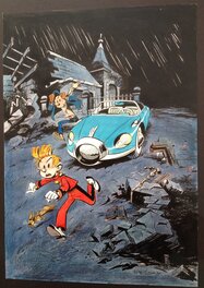 Fabrice Tarrin - 2011 - Spirou - Le tombeau des Champignac - 4eme de couverture - Original Cover