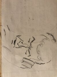 Crayonnages au dos de la planche Crayonnages au dos de la planche