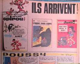 Première publicité parue dans le journal Spirou n°1665 du 12/03/1970