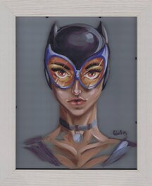 Cecile Morvan - Catwoman - Original art