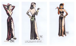 Milton Caniff - Miss Lace x 3 by Milton Caniff - Original Illustration