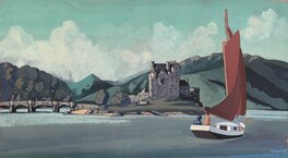 Marcelino Truong - Illustration Lac d'Ecosse - Illustration originale