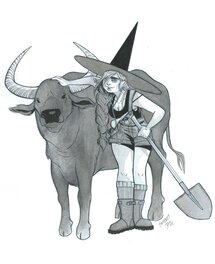 Sweeney Boo - Modern Witches - Original Illustration