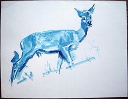 Herbert - Etude de biche - Original art