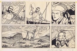 Victor Hubinon - Roodbaard / Barbe Rouge - halve pagina - Comic Strip