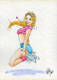 Giulio De Vita - Pinup - Illustration originale