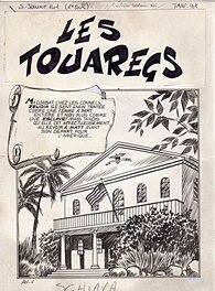 Alberto Del Mestre - Planche-Titre des Touaregs - La Schiava n°18 (série jaune n°124) - Comic Strip
