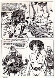 Alberto Del Mestre - Vent sauvage - La Schiava n° 22 planche 12 (série jaune n°128) - Planche originale