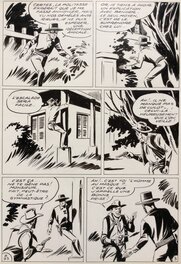 André Oulié - Les aventures de Zorro - Justice de l'ouest - Planche originale